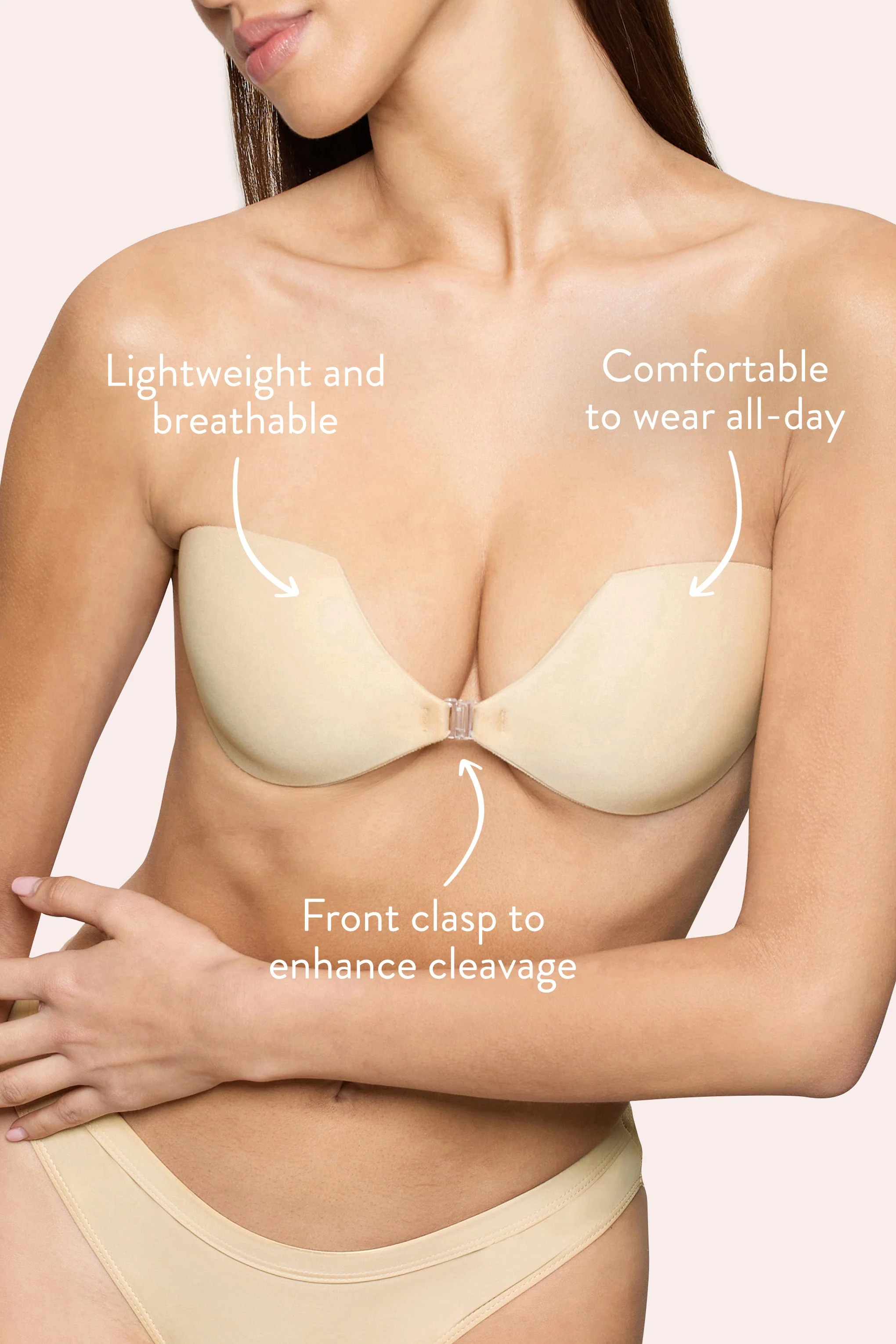 Demi Sticky Bra | Boomba Sand Demi Sticky Bra - Image 3
