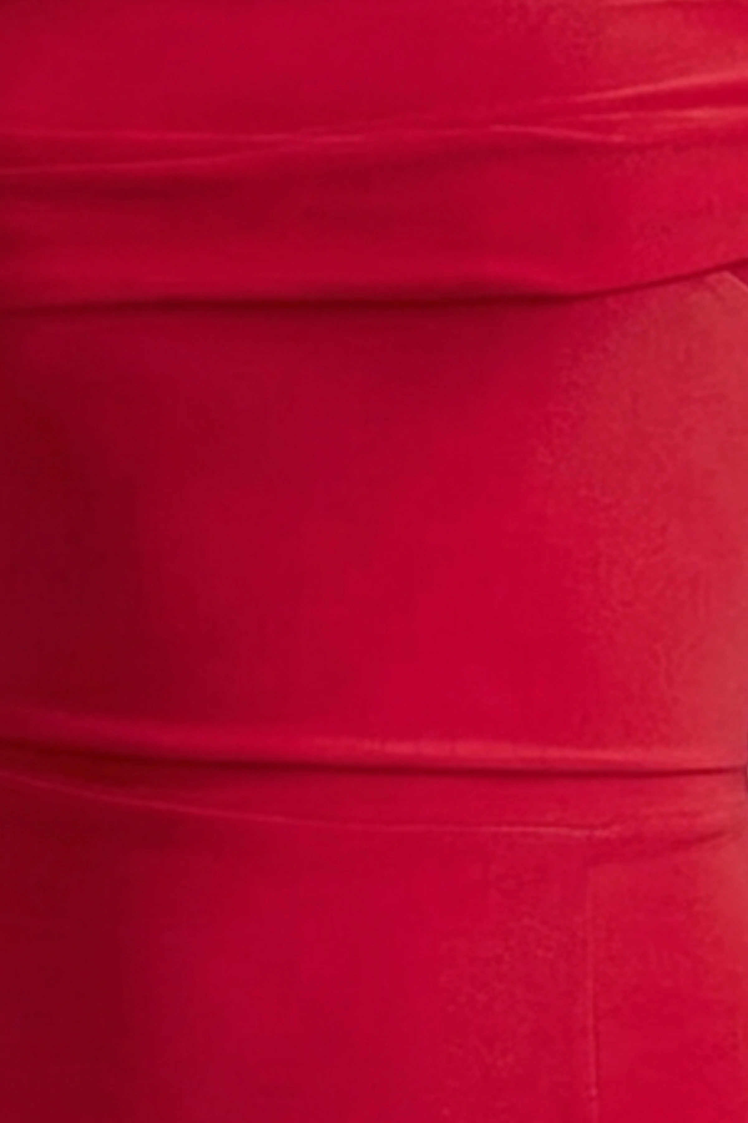 Law of Attraction | Red Bardot Draped Split Maxi Dress - Image 6