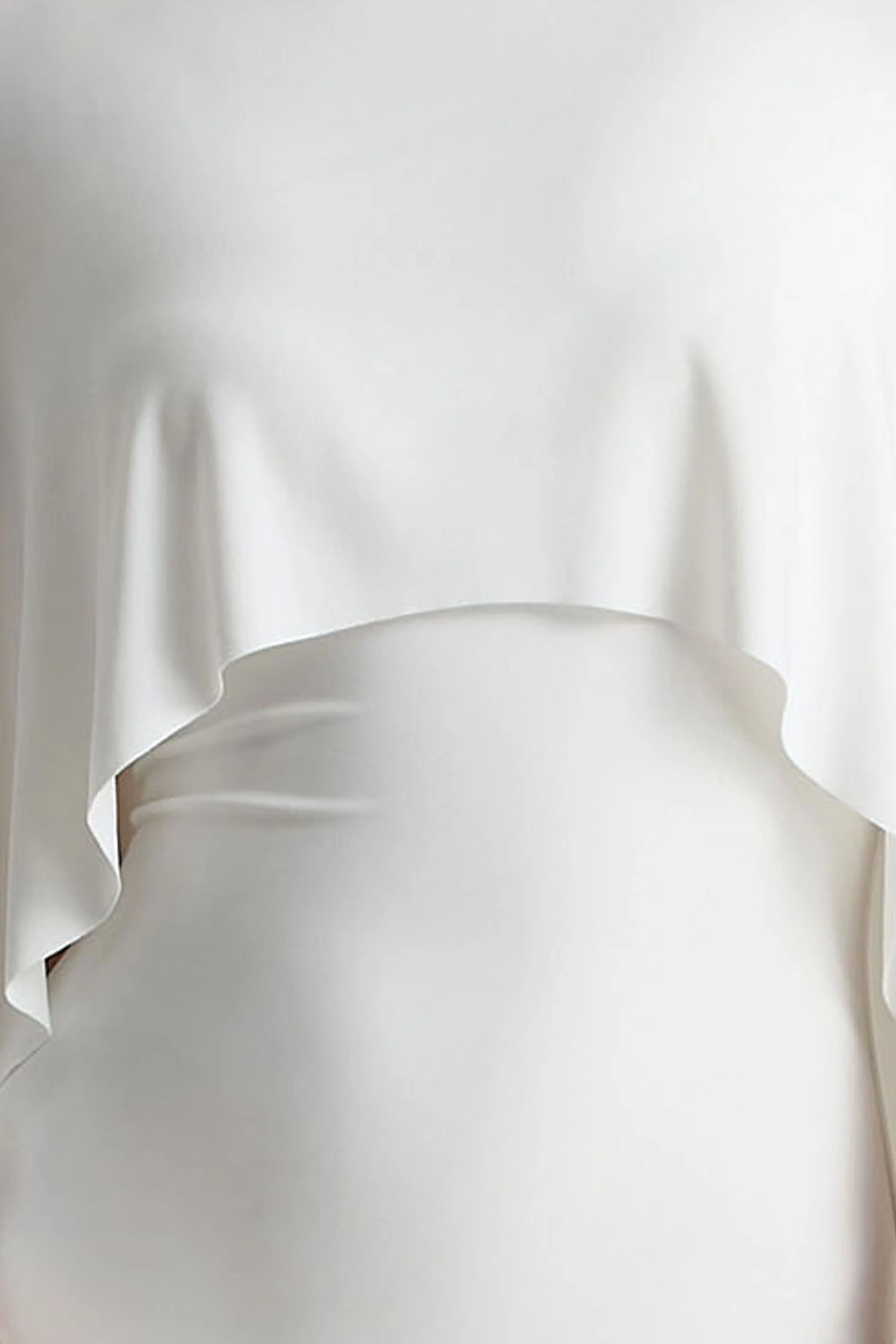 Padma | White Draped Maxi Dress With Cape Sleeves - Image 6
